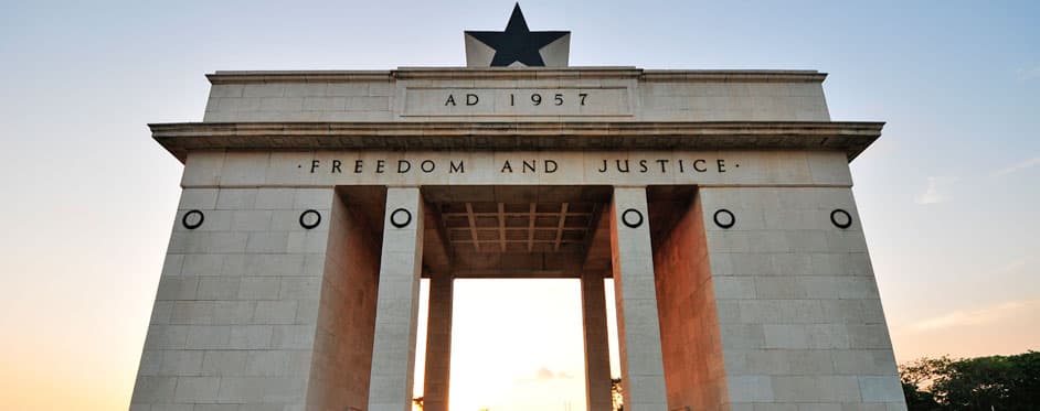 Ghana Independence Arch — Freedom and Justice, Accra